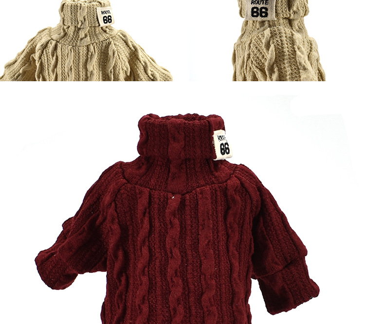 Hot Pet Turtleneck Knitting Sweater Threedimensional Embroidery Collar Cat and Dog Sweater Dog Clothes Autumn and Winter Hot Pet Turtleneck Knitting Sweater Threedimensional Embroidery Collar Cat and Dog Sweater Dog Clothes Autumn and Winter