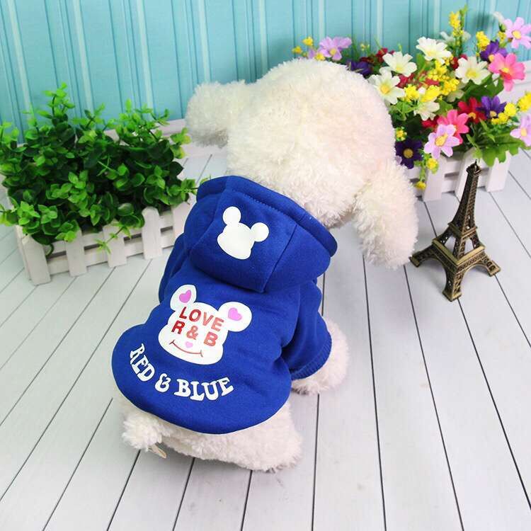 Pet Autumn and Winter Clothing Dog Hooded Sweater Dog Clothes Dog with Coat and Cap Bingui Teddy Dog Clothing Pet Autumn and Winter Clothing Dog Hooded Sweater Dog Clothes Dog with Coat and Cap Bingui Teddy Dog Clothing