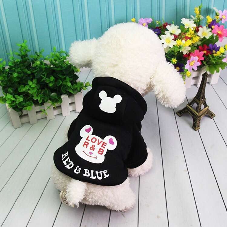 Pet Autumn and Winter Clothing Dog Hooded Sweater Dog Clothes Dog with Coat and Cap Bingui Teddy Dog Clothing Pet Autumn and Winter Clothing Dog Hooded Sweater Dog Clothes Dog with Coat and Cap Bingui Teddy Dog Clothing