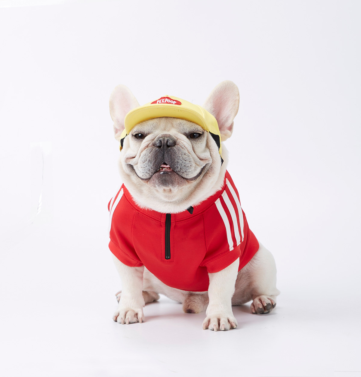 Keji Schenery Fadou Pet Popular Brand Three Bars Dog Pattern Sweater Spoof Autumn and Winter Sports Dog Clothes