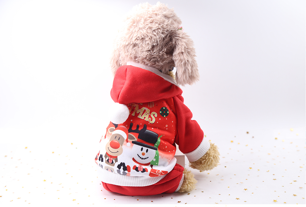 Four Legs Christmas Old Man Snowman Elk Sweater Fleece Clothes Dog Clothes Pet Clothes Cat Autumn and Winter Four Legs Christmas Old Man Snowman Elk Sweater Fleece Clothes Dog Clothes Pet Clothes Cat Autumn and Winter