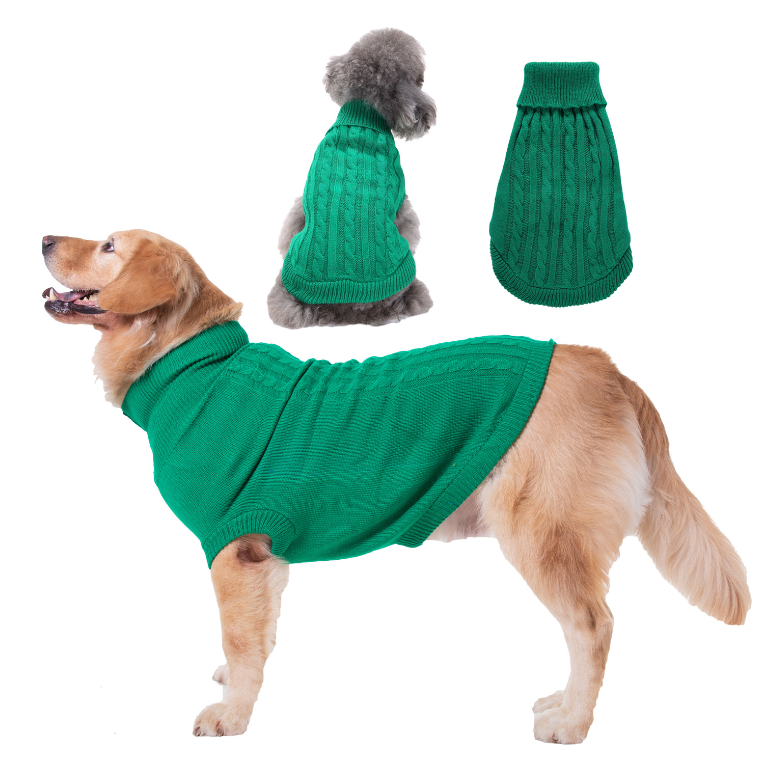 Pet Supplies Dog Clothing Solid Color Pet Dog Dog Sweater Dog Clothes Autumn and Winter Wholesale Pet Supplies Dog Clothing Solid Color Pet Dog Dog Sweater Dog Clothes Autumn and Winter Wholesale