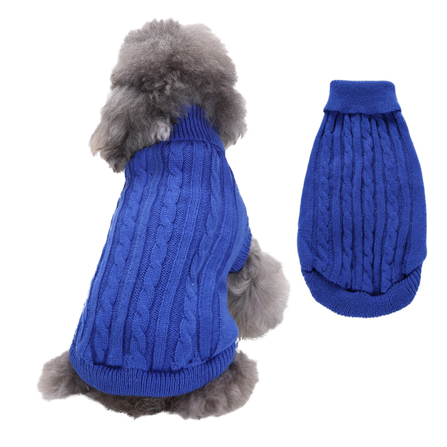 Pet Supplies Dog Clothing Solid Color Pet Dog Dog Sweater Dog Clothes Autumn and Winter Wholesale Pet Supplies Dog Clothing Solid Color Pet Dog Dog Sweater Dog Clothes Autumn and Winter Wholesale