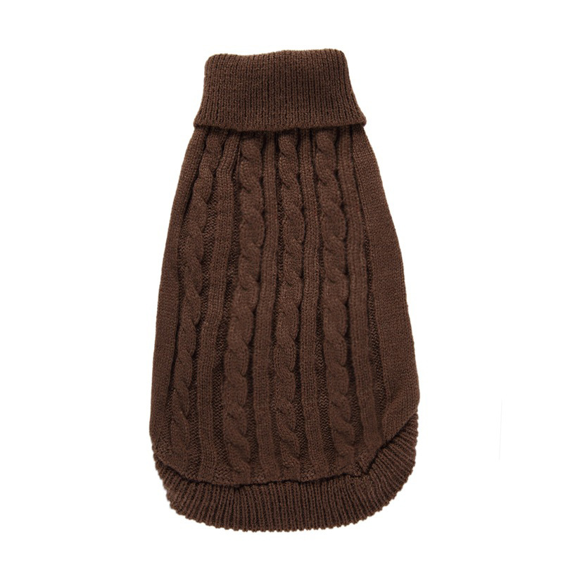 Pet Supplies Dog Clothing Solid Color Pet Dog Dog Sweater Dog Clothes Autumn and Winter Wholesale Pet Supplies Dog Clothing Solid Color Pet Dog Dog Sweater Dog Clothes Autumn and Winter Wholesale