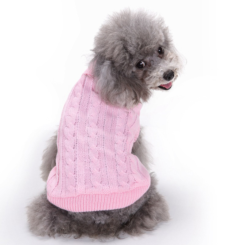Pet Supplies Dog Clothing Solid Color Pet Dog Dog Sweater Dog Clothes Autumn and Winter Wholesale Pet Supplies Dog Clothing Solid Color Pet Dog Dog Sweater Dog Clothes Autumn and Winter Wholesale