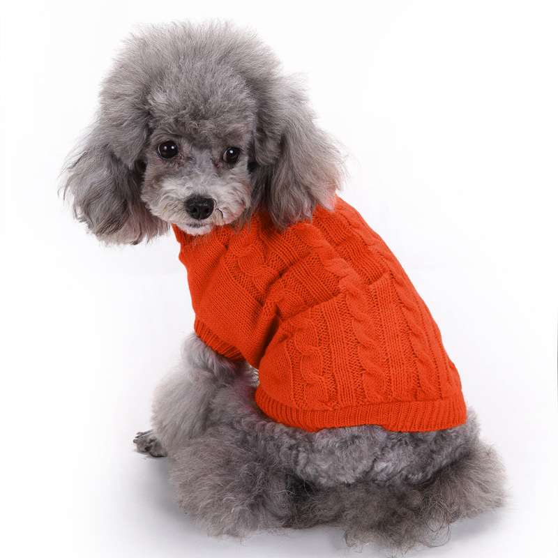 Pet Supplies Dog Clothing Solid Color Pet Dog Dog Sweater Dog Clothes Autumn and Winter Wholesale Pet Supplies Dog Clothing Solid Color Pet Dog Dog Sweater Dog Clothes Autumn and Winter Wholesale