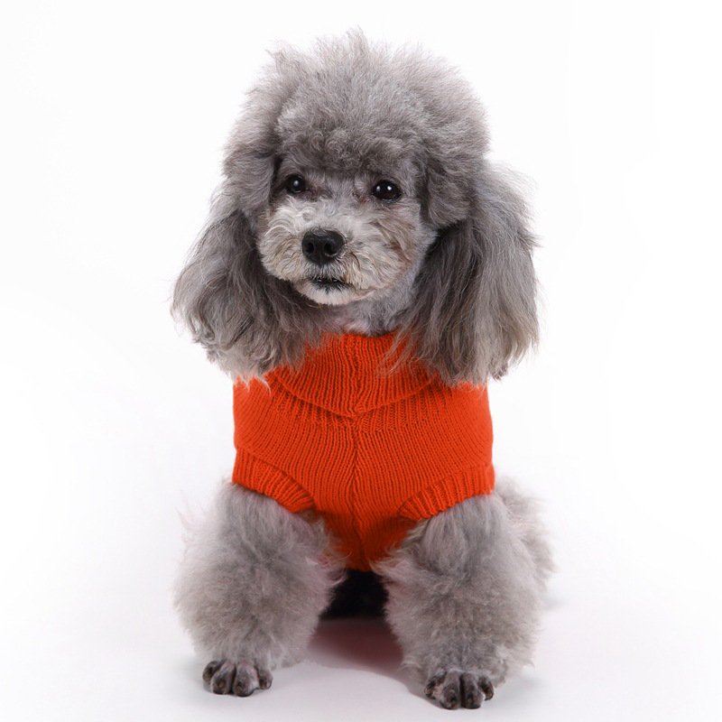 Pet Supplies Dog Clothing Solid Color Pet Dog Dog Sweater Dog Clothes Autumn and Winter Wholesale Pet Supplies Dog Clothing Solid Color Pet Dog Dog Sweater Dog Clothes Autumn and Winter Wholesale
