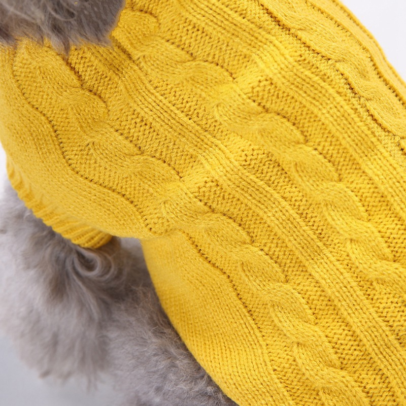 Pet Supplies Dog Clothing Solid Color Pet Dog Dog Sweater Dog Clothes Autumn and Winter Wholesale Pet Supplies Dog Clothing Solid Color Pet Dog Dog Sweater Dog Clothes Autumn and Winter Wholesale
