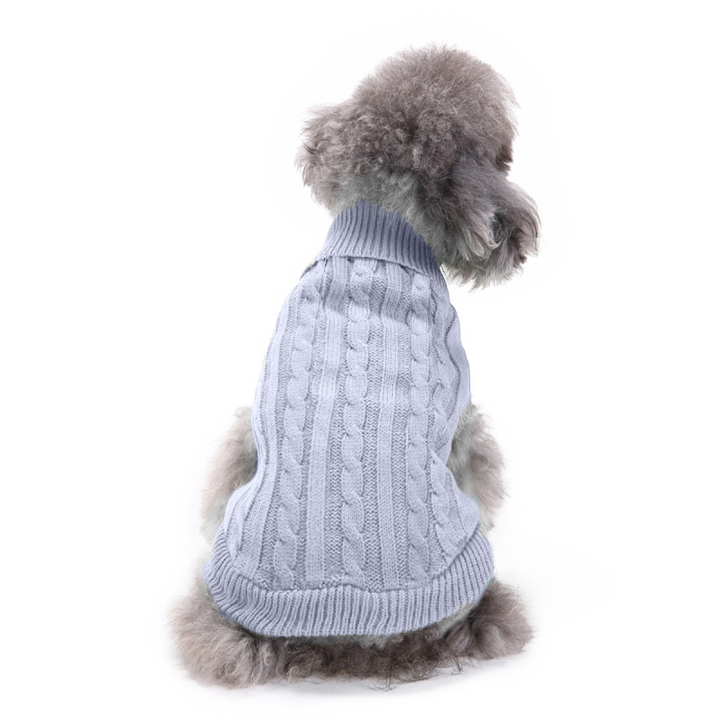 Pet Supplies Dog Clothing Solid Color Pet Dog Dog Sweater Dog Clothes Autumn and Winter Wholesale Pet Supplies Dog Clothing Solid Color Pet Dog Dog Sweater Dog Clothes Autumn and Winter Wholesale