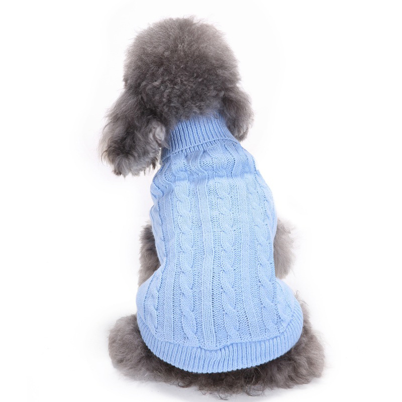 Pet Supplies Dog Clothing Solid Color Pet Dog Dog Sweater Dog Clothes Autumn and Winter Wholesale Pet Supplies Dog Clothing Solid Color Pet Dog Dog Sweater Dog Clothes Autumn and Winter Wholesale