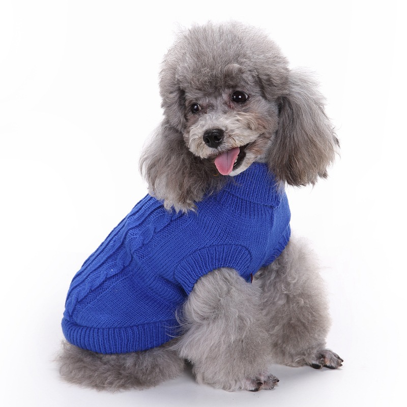 Pet Supplies Dog Clothing Solid Color Pet Dog Dog Sweater Dog Clothes Autumn and Winter Wholesale Pet Supplies Dog Clothing Solid Color Pet Dog Dog Sweater Dog Clothes Autumn and Winter Wholesale