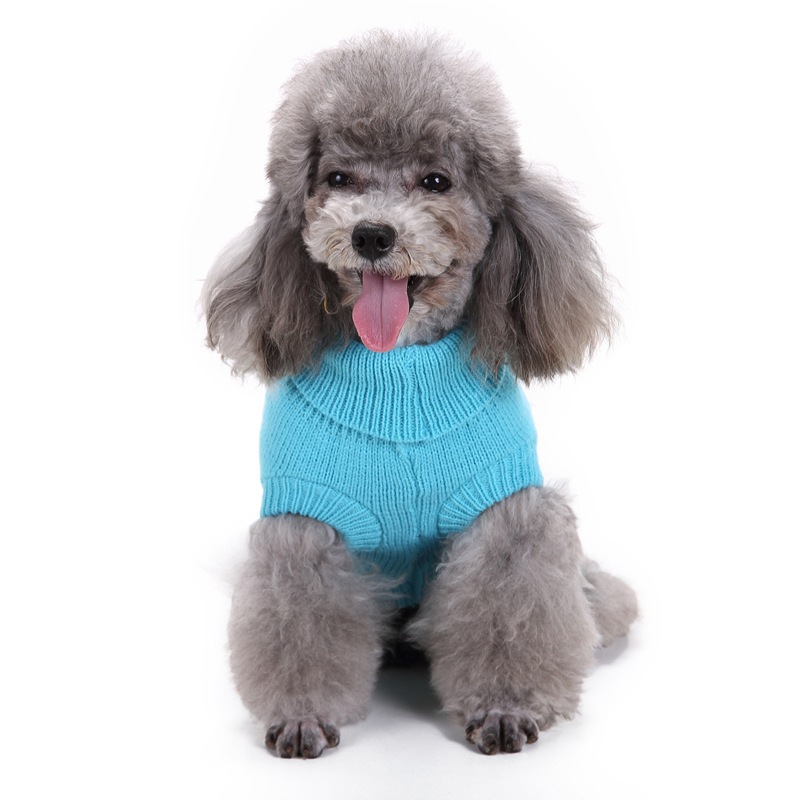 Pet Supplies Dog Clothing Solid Color Pet Dog Dog Sweater Dog Clothes Autumn and Winter Wholesale Pet Supplies Dog Clothing Solid Color Pet Dog Dog Sweater Dog Clothes Autumn and Winter Wholesale
