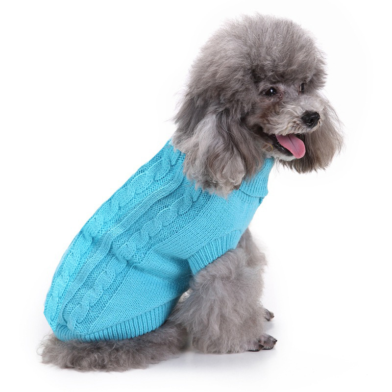 Pet Supplies Dog Clothing Solid Color Pet Dog Dog Sweater Dog Clothes Autumn and Winter Wholesale Pet Supplies Dog Clothing Solid Color Pet Dog Dog Sweater Dog Clothes Autumn and Winter Wholesale
