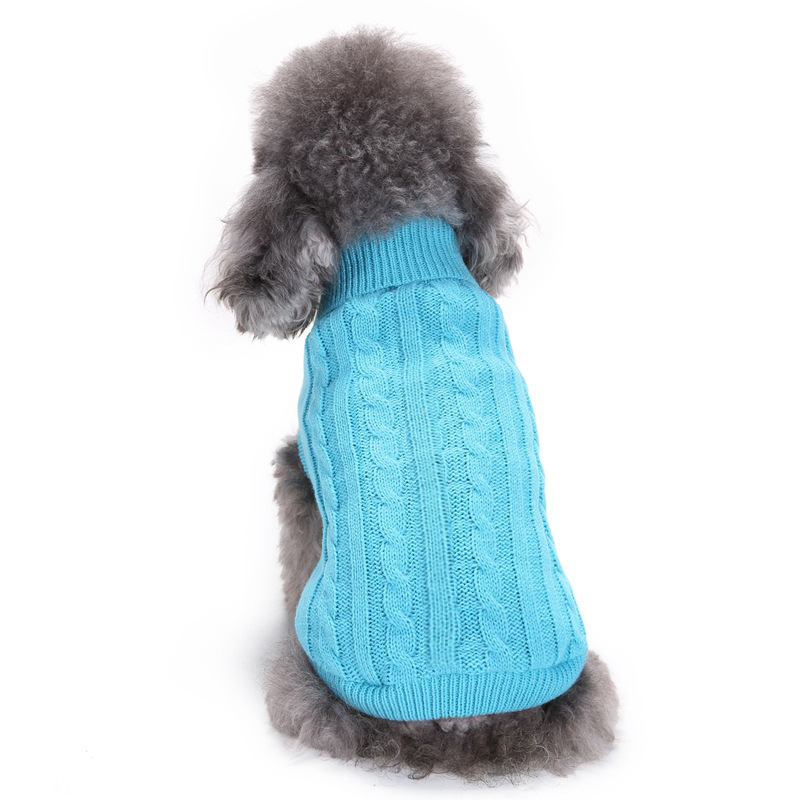 Pet Supplies Dog Clothing Solid Color Pet Dog Dog Sweater Dog Clothes Autumn and Winter Wholesale Pet Supplies Dog Clothing Solid Color Pet Dog Dog Sweater Dog Clothes Autumn and Winter Wholesale