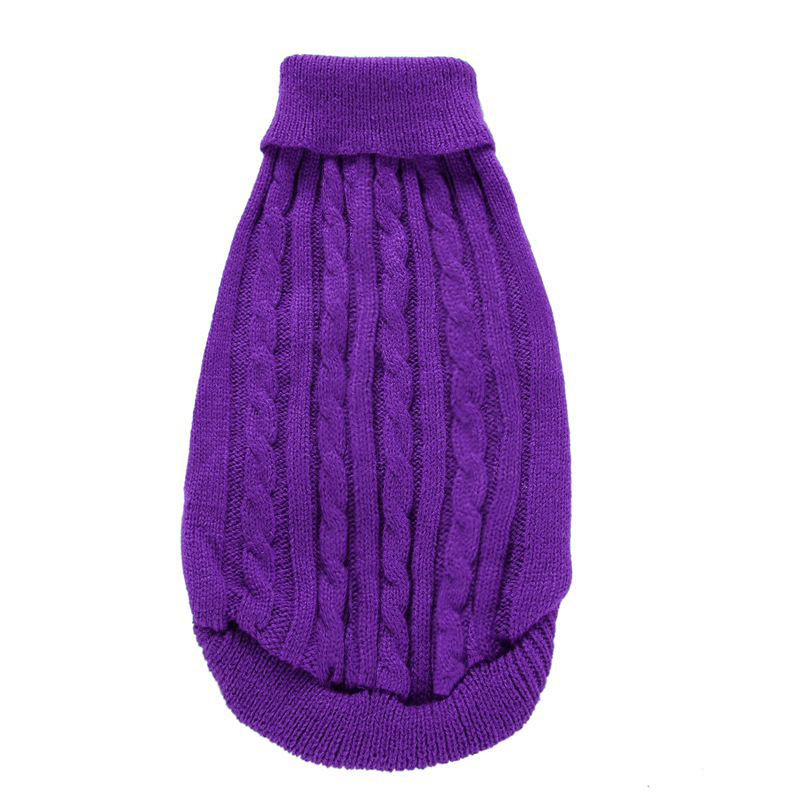 Pet Supplies Dog Clothing Solid Color Pet Dog Dog Sweater Dog Clothes Autumn and Winter Wholesale Pet Supplies Dog Clothing Solid Color Pet Dog Dog Sweater Dog Clothes Autumn and Winter Wholesale