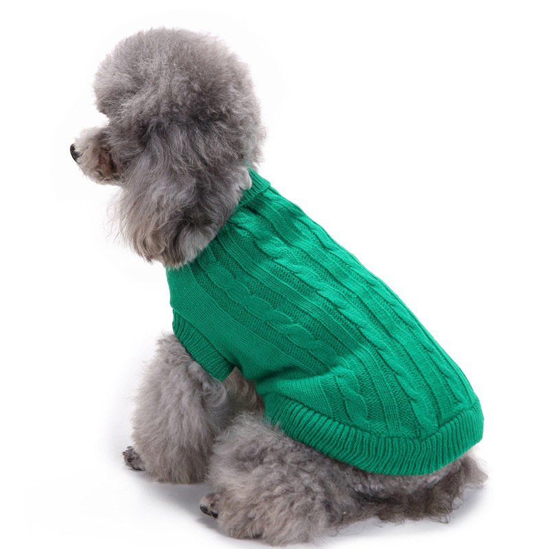 Pet Supplies Dog Clothing Solid Color Pet Dog Dog Sweater Dog Clothes Autumn and Winter Wholesale Pet Supplies Dog Clothing Solid Color Pet Dog Dog Sweater Dog Clothes Autumn and Winter Wholesale