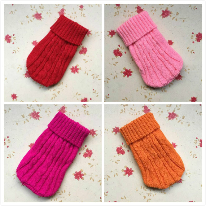 Thicken Autumn and Winter Pet Dog Sweater Warm Three-dimensional Twisted Rope Kitten Puppy Sweater Teddy Bear Thicken Autumn and Winter Pet Dog Sweater Warm Three-dimensional Twisted Rope Kitten Puppy Sweater Teddy Bear
