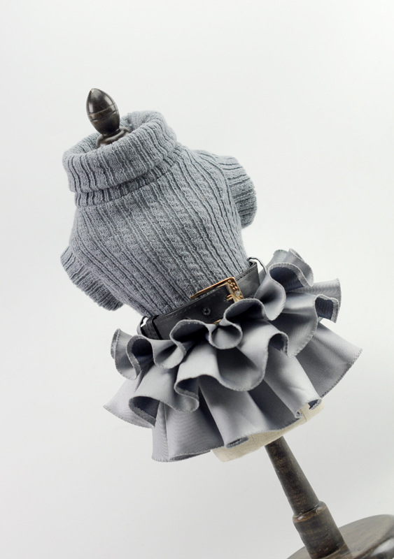 Pahnli Pet Manufacturer Dog Skirt Dress Sweater Autumn and Winter Pet Supplies Set Pahnli Pet Manufacturer Dog Skirt Dress Sweater Autumn and Winter Pet Supplies Set
