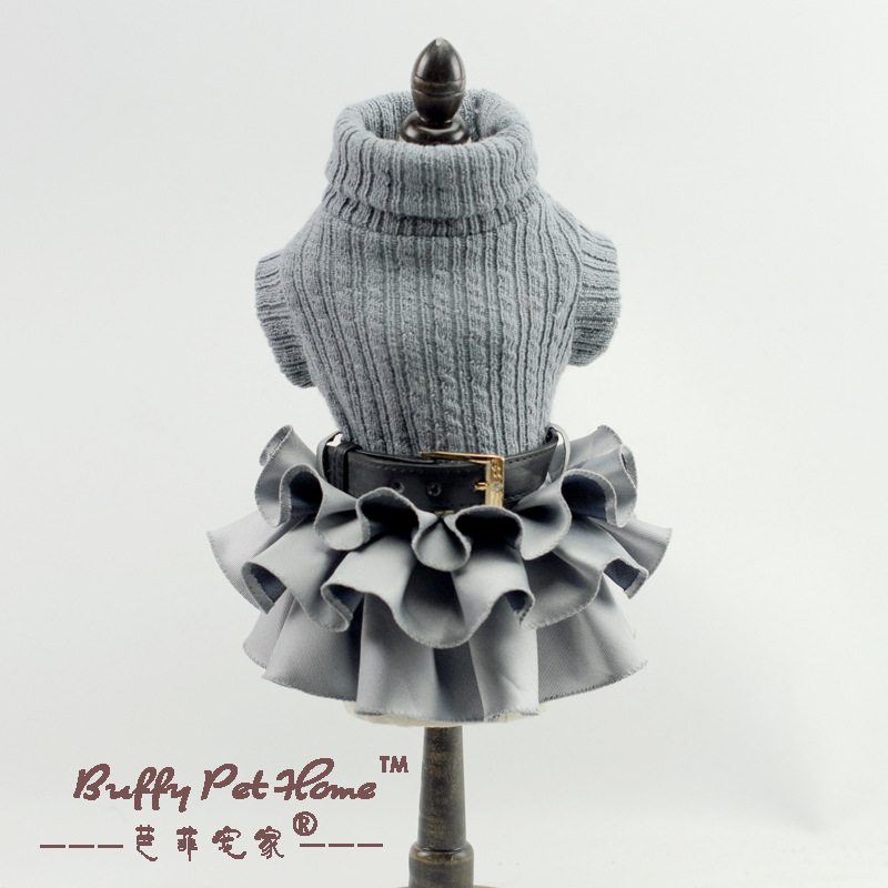Pahnli Pet Manufacturer Dog Skirt Dress Sweater Autumn and Winter Pet Supplies Set Pahnli Pet Manufacturer Dog Skirt Dress Sweater Autumn and Winter Pet Supplies Set
