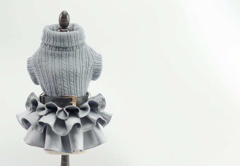 Pahnli Pet Manufacturer Dog Skirt Dress Sweater Autumn and Winter Pet Supplies Set Pahnli Pet Manufacturer Dog Skirt Dress Sweater Autumn and Winter Pet Supplies Set
