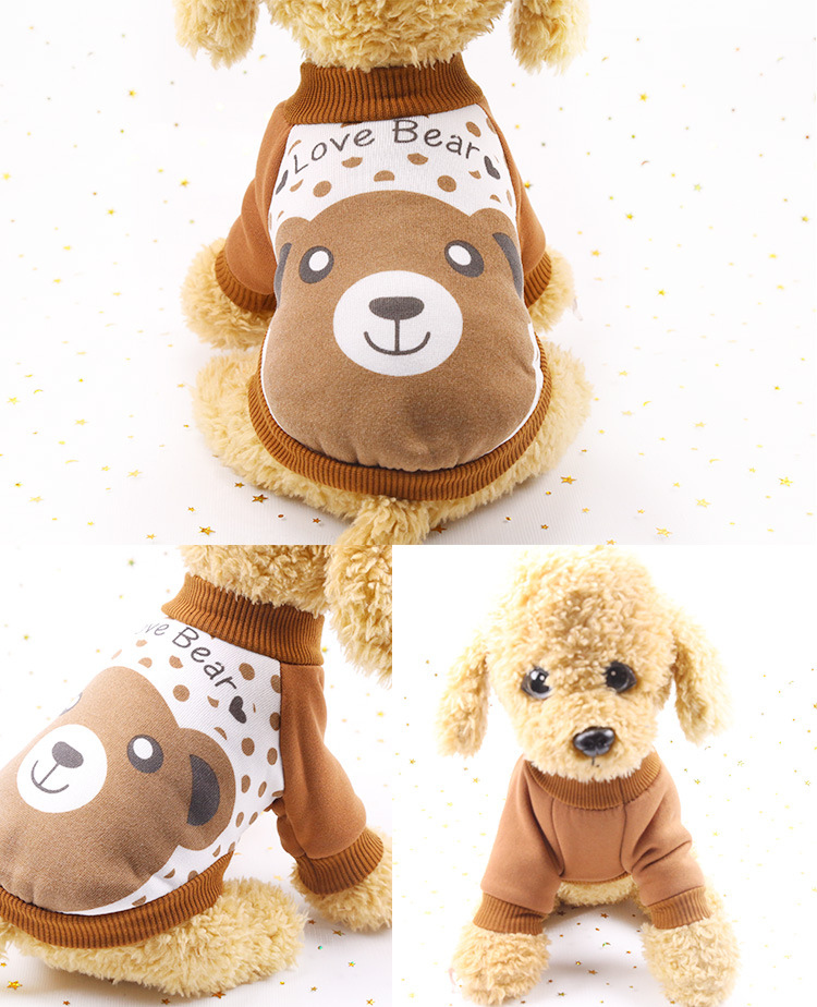 Clothes Spring Autumn and Winter Clothing Teddy Pet Supplies Cute Cartoon Cat Sweater Golden Retriever Big Dog Clothing Clothes Spring Autumn and Winter Clothing Teddy Pet Supplies Cute Cartoon Cat Sweater Golden Retriever Big Dog Clothing