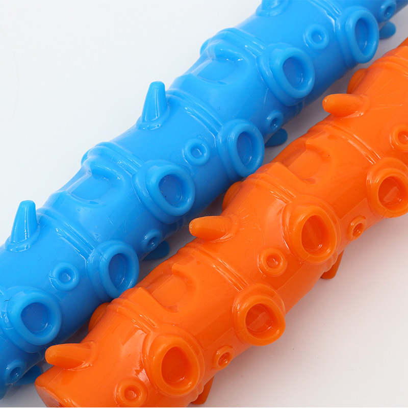 New Cotton Knot Molar Rod Pet TPR Rope Bamboo Toy Pet Dog Toothbrush Tear-Resistant Biting Dog Toy
