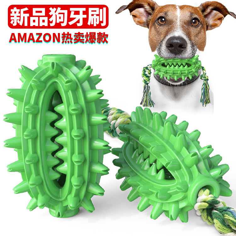 Pet Supplies New Amazon Hot Hot Sale Dog Toys with Rope Cactus Molar Rod Toothbrush Dog Chew
