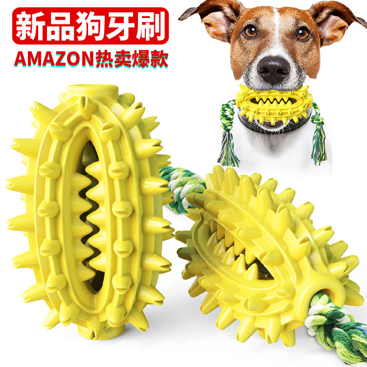 Pet Supplies New Amazon Hot Hot Sale Dog Toys with Rope Cactus Molar Rod Toothbrush Dog Chew