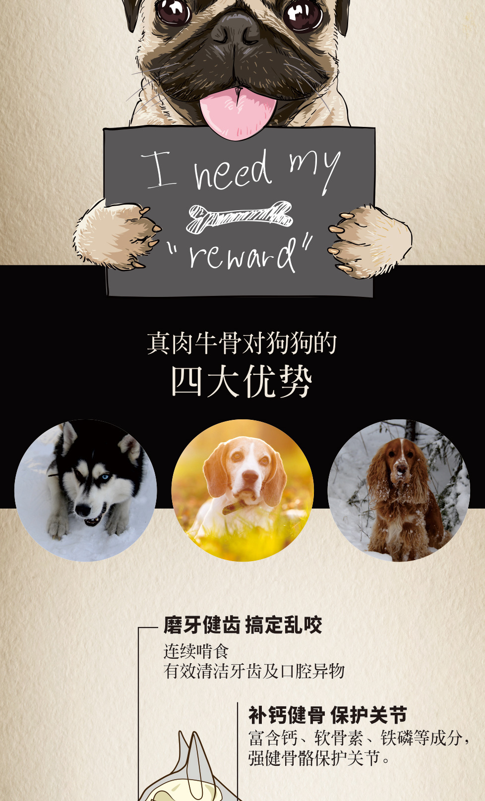 Wholesale Pet Snacks Cow Kneecap Pet Tooth Cleaning Bone Dog Snacks One Piece Dropshipping Large Dog Dog Chew