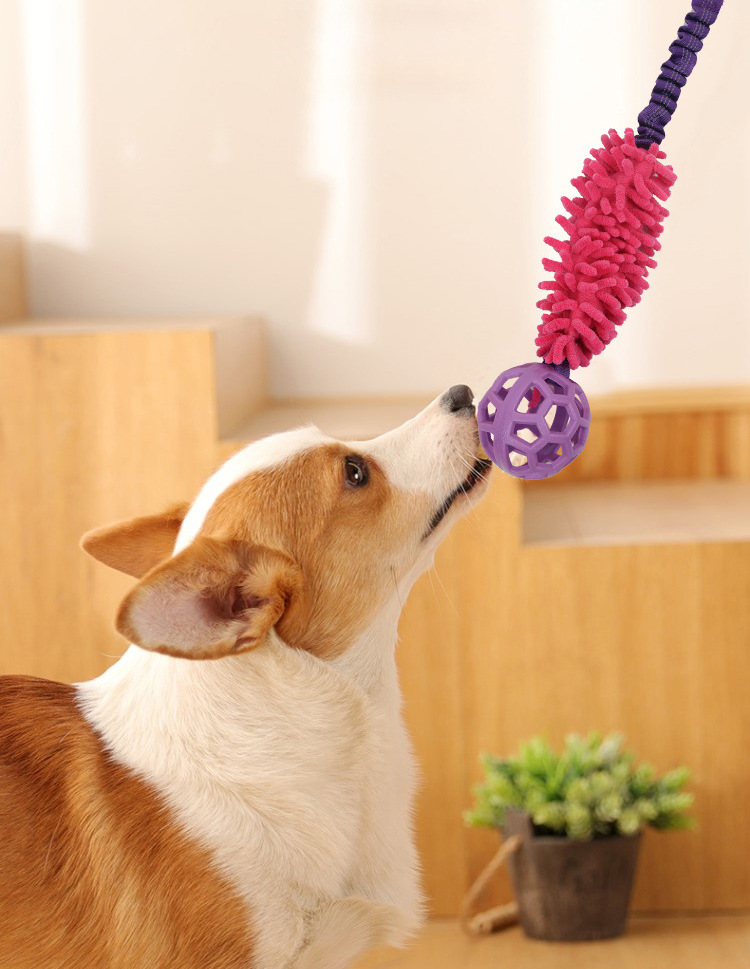 New Plush Dog Mop Biting Toy Vocalization Bite-Resistant Molar Pet Toy Supplies Dog Chew Toy