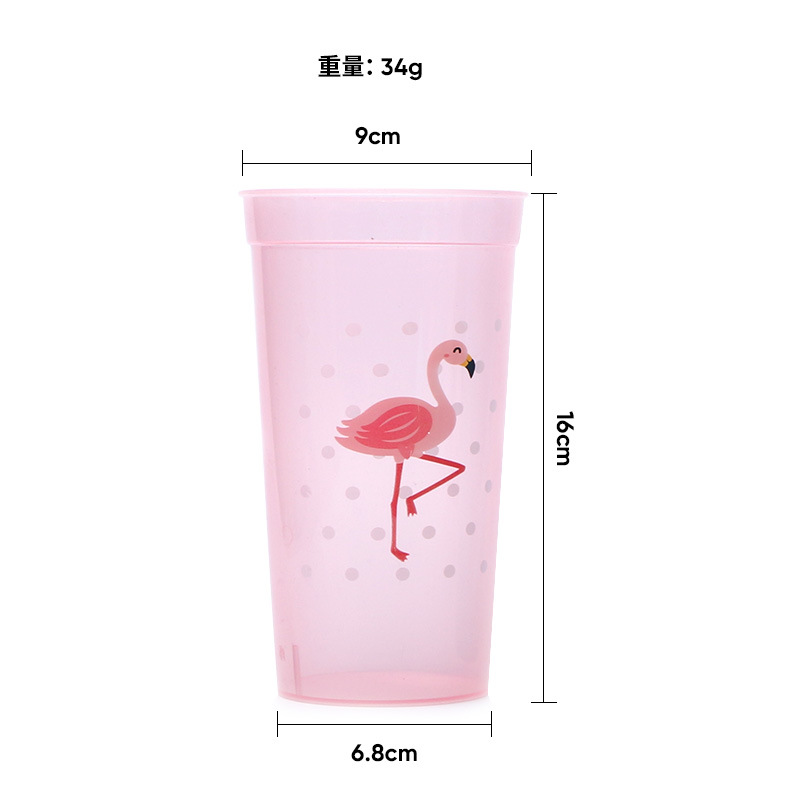 Yumei Straight Tube cup Unicorn Crown Straw cup Transparent ice Cup Children&#039;s Creative Muzzle cup
