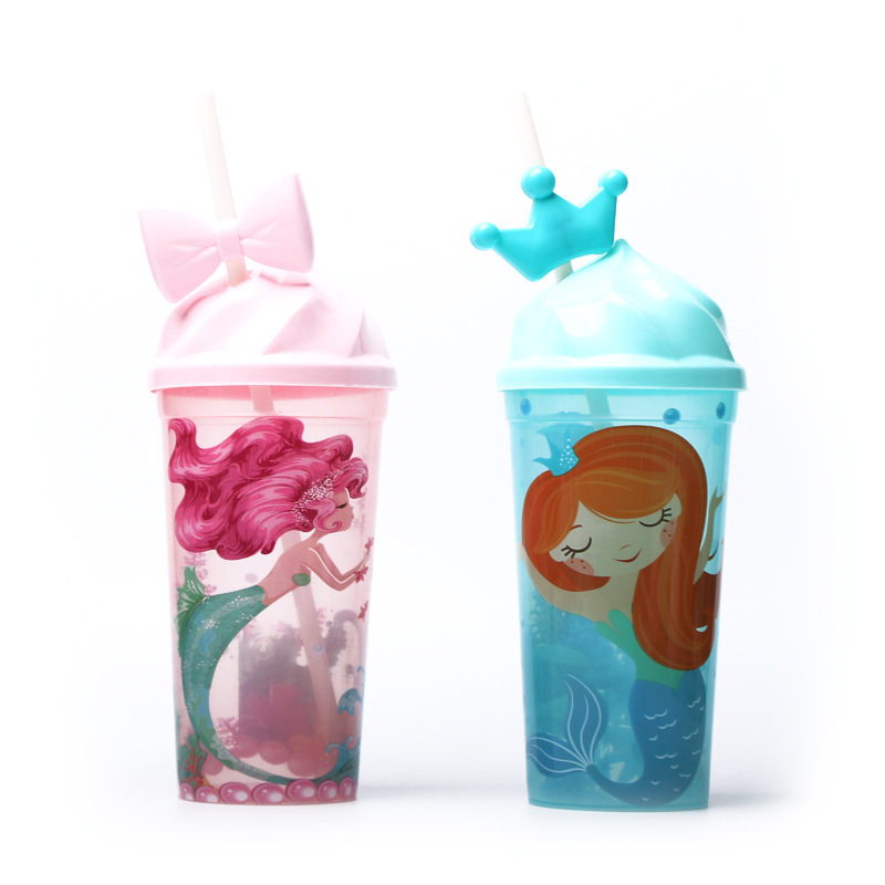 Yumei Straight Tube cup Unicorn Crown Straw cup Transparent ice Cup Children's Creative Muzzle cup Yumei Straight Tube cup Unicorn Crown Straw cup Transparent ice Cup Children's Creative Muzzle cup