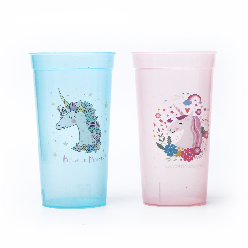 Yumei Straight Tube cup Unicorn Crown Straw cup Transparent ice Cup Children's Creative Muzzle cup Yumei Straight Tube cup Unicorn Crown Straw cup Transparent ice Cup Children's Creative Muzzle cup