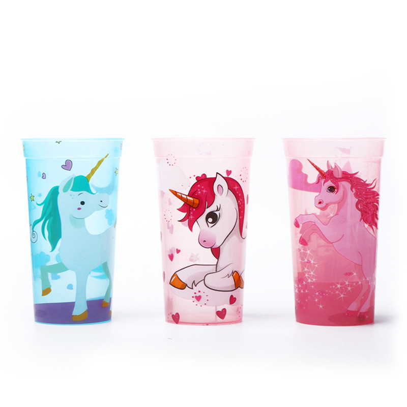 Yumei Straight Tube cup Unicorn Crown Straw cup Transparent ice Cup Children's Creative Muzzle cup Yumei Straight Tube cup Unicorn Crown Straw cup Transparent ice Cup Children's Creative Muzzle cup