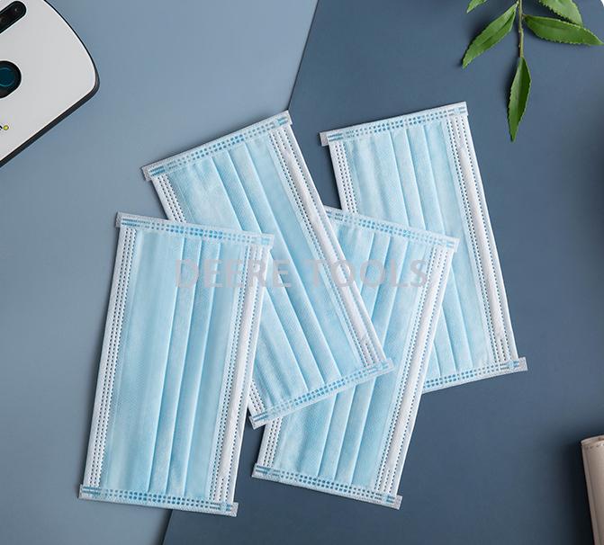 Spot 50 pieces of only three layers of disposable blue face mask muzzle and nose mask