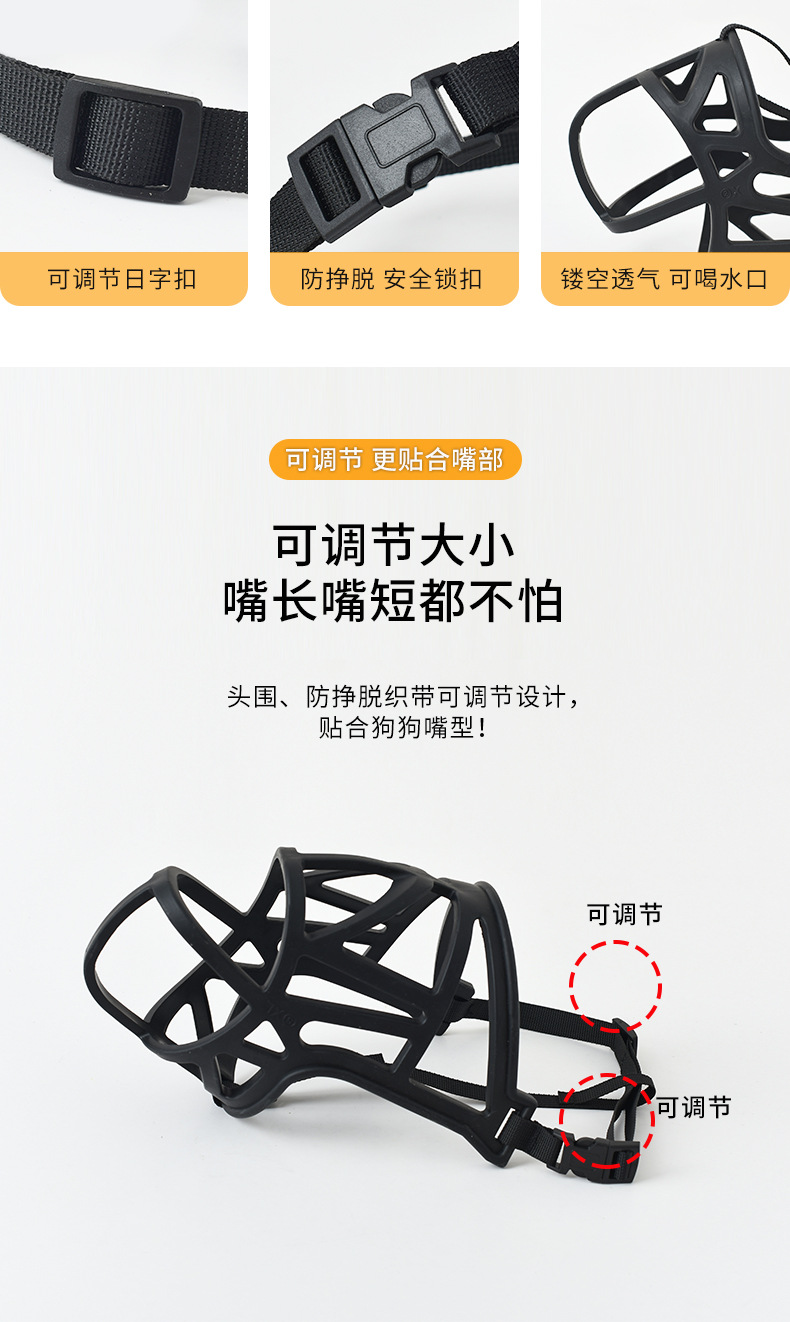 PSM Pet Muzzle Anti-Bite/Anti-Bark Dog Mouth Cover Water. Drinking Grid Adjustment Large, Medium and Small Dogs Dog Muzzles PSM Pet Muzzle Anti-Bite/Anti-Bark Dog Mouth Cover Water. Drinking Grid Adjustment Large, Medium and Small Dogs Dog Muzzles