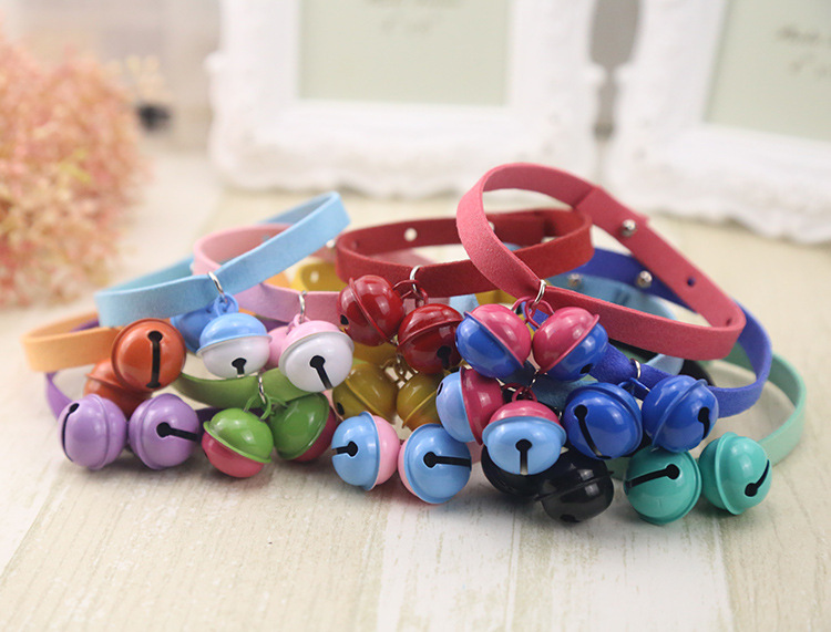 Pure Handmade Light Candy Color Cat Bell Collar Dog Collar Pet Supplies Teddy Bell Scarf Collar Pure Handmade Light Candy Color Cat Bell Collar Dog Collar Pet Supplies Teddy Bell Scarf Collar