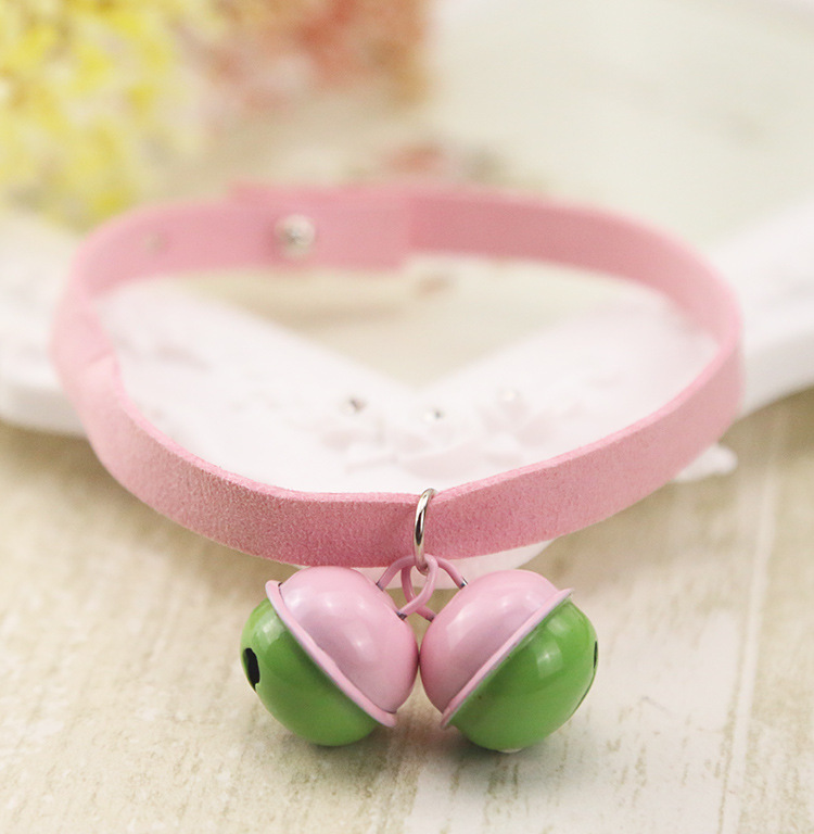 Pure Handmade Light Candy Color Cat Bell Collar Dog Collar Pet Supplies Teddy Bell Scarf Collar Pure Handmade Light Candy Color Cat Bell Collar Dog Collar Pet Supplies Teddy Bell Scarf Collar