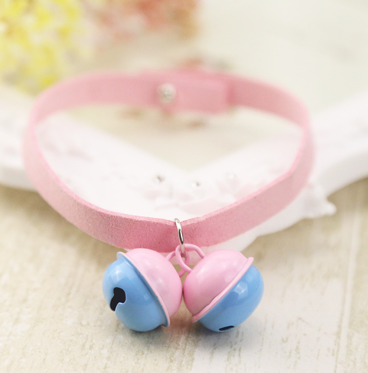 Pure Handmade Light Candy Color Cat Bell Collar Dog Collar Pet Supplies Teddy Bell Scarf Collar Pure Handmade Light Candy Color Cat Bell Collar Dog Collar Pet Supplies Teddy Bell Scarf Collar