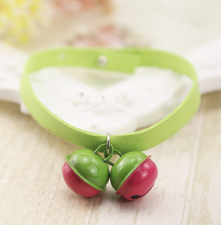 Pure Handmade Light Candy Color Cat Bell Collar Dog Collar Pet Supplies Teddy Bell Scarf Collar Pure Handmade Light Candy Color Cat Bell Collar Dog Collar Pet Supplies Teddy Bell Scarf Collar