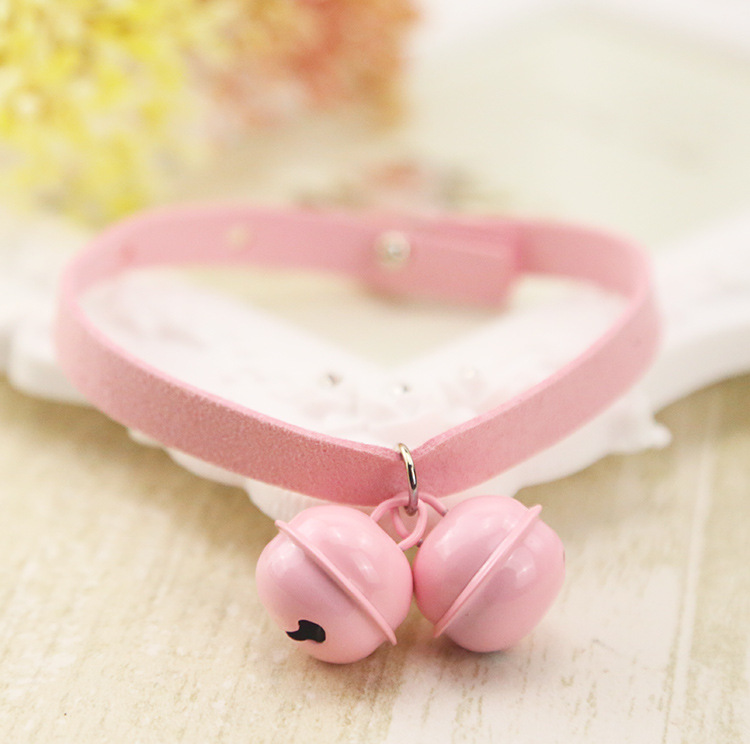 Pure Handmade Light Candy Color Cat Bell Collar Dog Collar Pet Supplies Teddy Bell Scarf Collar Pure Handmade Light Candy Color Cat Bell Collar Dog Collar Pet Supplies Teddy Bell Scarf Collar
