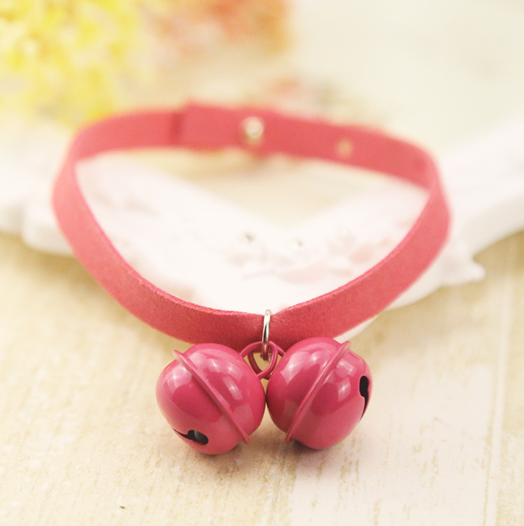 Pure Handmade Light Candy Color Cat Bell Collar Dog Collar Pet Supplies Teddy Bell Scarf Collar Pure Handmade Light Candy Color Cat Bell Collar Dog Collar Pet Supplies Teddy Bell Scarf Collar