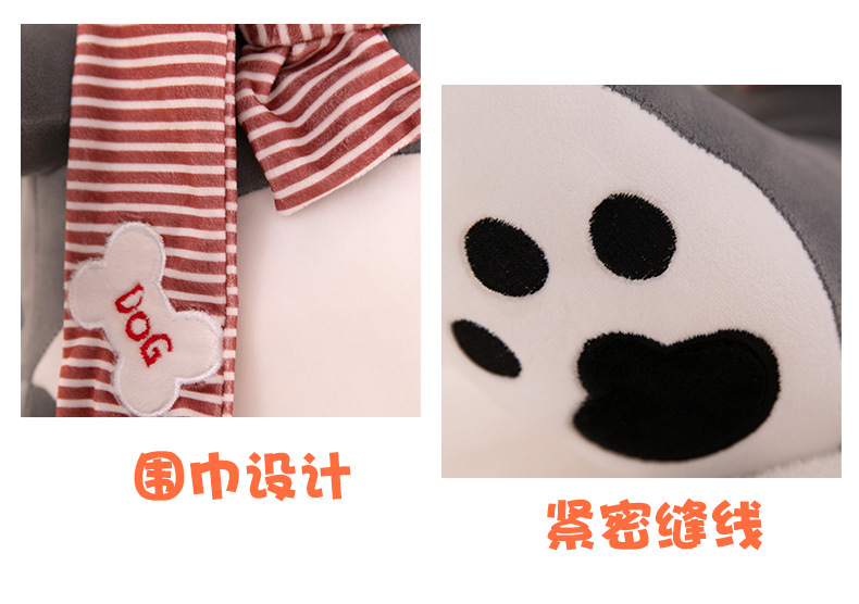 Plush Toy New Scarf Husky Doll Sitting Version Cute Husky Dog Pillow Children Doll Wholesale Plush Toy New Scarf Husky Doll Sitting Version Cute Husky Dog Pillow Children Doll Wholesale