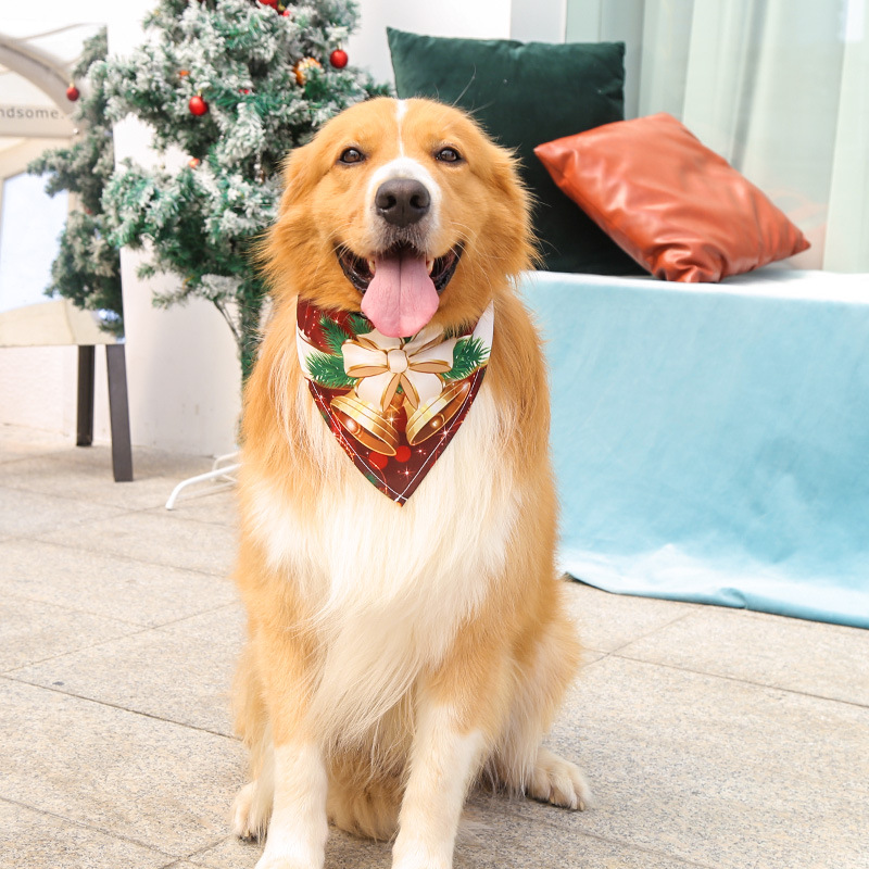 Small Medium Large Dog Triangular Binder Saliva Towel Christmas Snowman Elderly Elk Pet Supplies Four Seasons with Decorative Scarf Small Medium Large Dog Triangular Binder Saliva Towel Christmas Snowman Elderly Elk Pet Supplies Four Seasons with Decorative Scarf