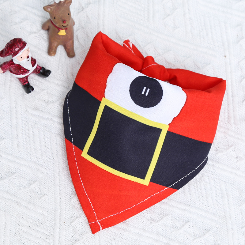 Small Medium Large Dog Triangular Binder Saliva Towel Christmas Snowman Elderly Elk Pet Supplies Four Seasons with Decorative Scarf Small Medium Large Dog Triangular Binder Saliva Towel Christmas Snowman Elderly Elk Pet Supplies Four Seasons with Decorative Scarf