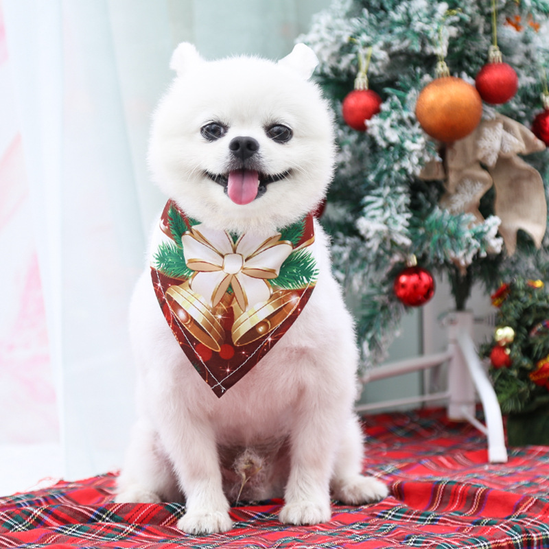 Small Medium Large Dog Triangular Binder Saliva Towel Christmas Snowman Elderly Elk Pet Supplies Four Seasons with Decorative Scarf Small Medium Large Dog Triangular Binder Saliva Towel Christmas Snowman Elderly Elk Pet Supplies Four Seasons with Decorative Scarf
