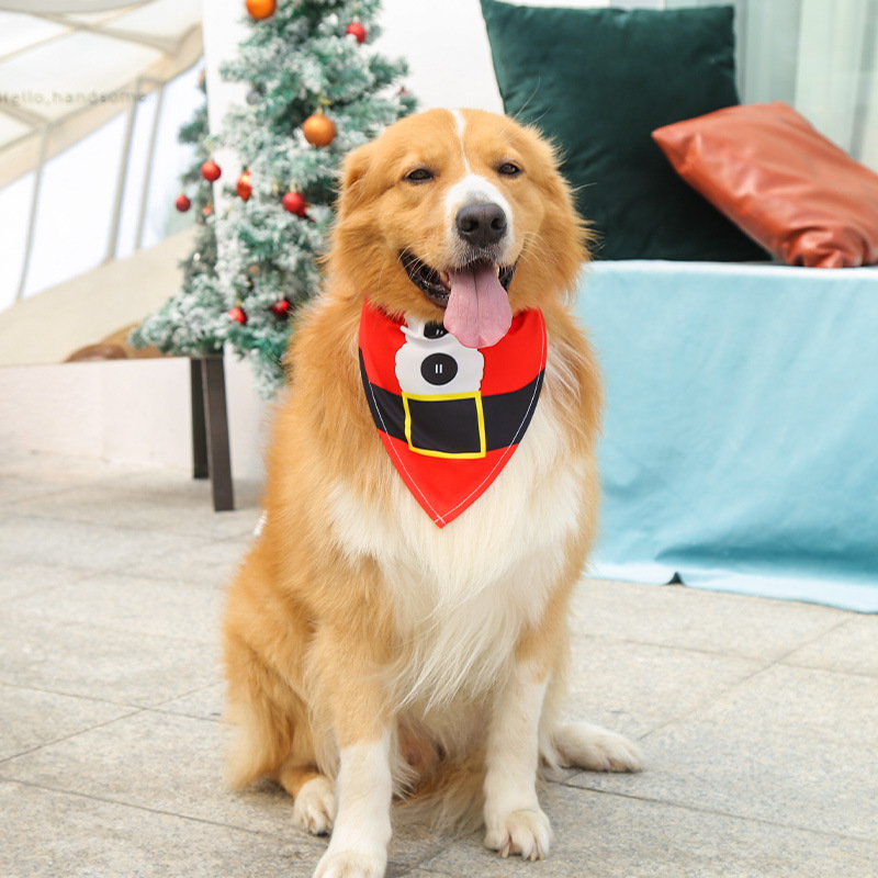 Small Medium Large Dog Triangular Binder Saliva Towel Christmas Snowman Elderly Elk Pet Supplies Four Seasons with Decorative Scarf Small Medium Large Dog Triangular Binder Saliva Towel Christmas Snowman Elderly Elk Pet Supplies Four Seasons with Decorative Scarf