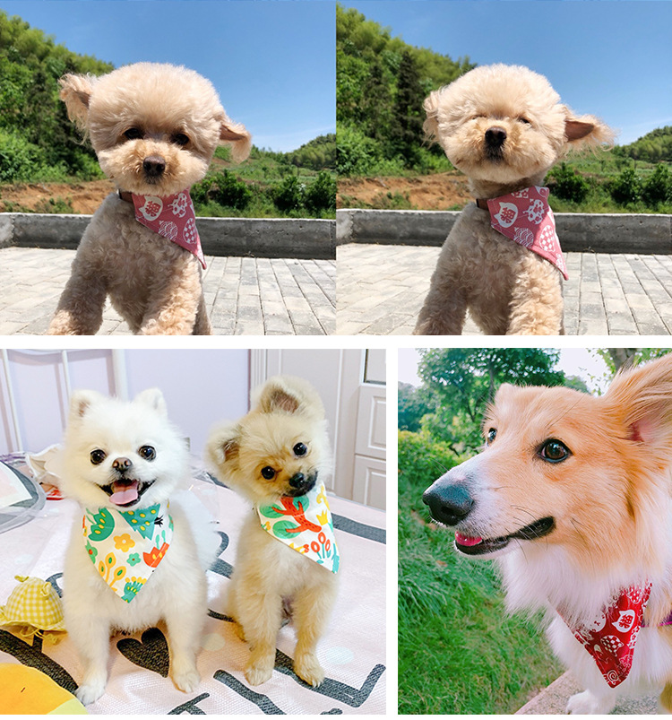 Pet Triangular Scarf Dog Scarf Cat Collar Christmas Small Dog Bib Japanese Style Scarf Cute Sweet Pet Triangular Scarf Dog Scarf Cat Collar Christmas Small Dog Bib Japanese Style Scarf Cute Sweet