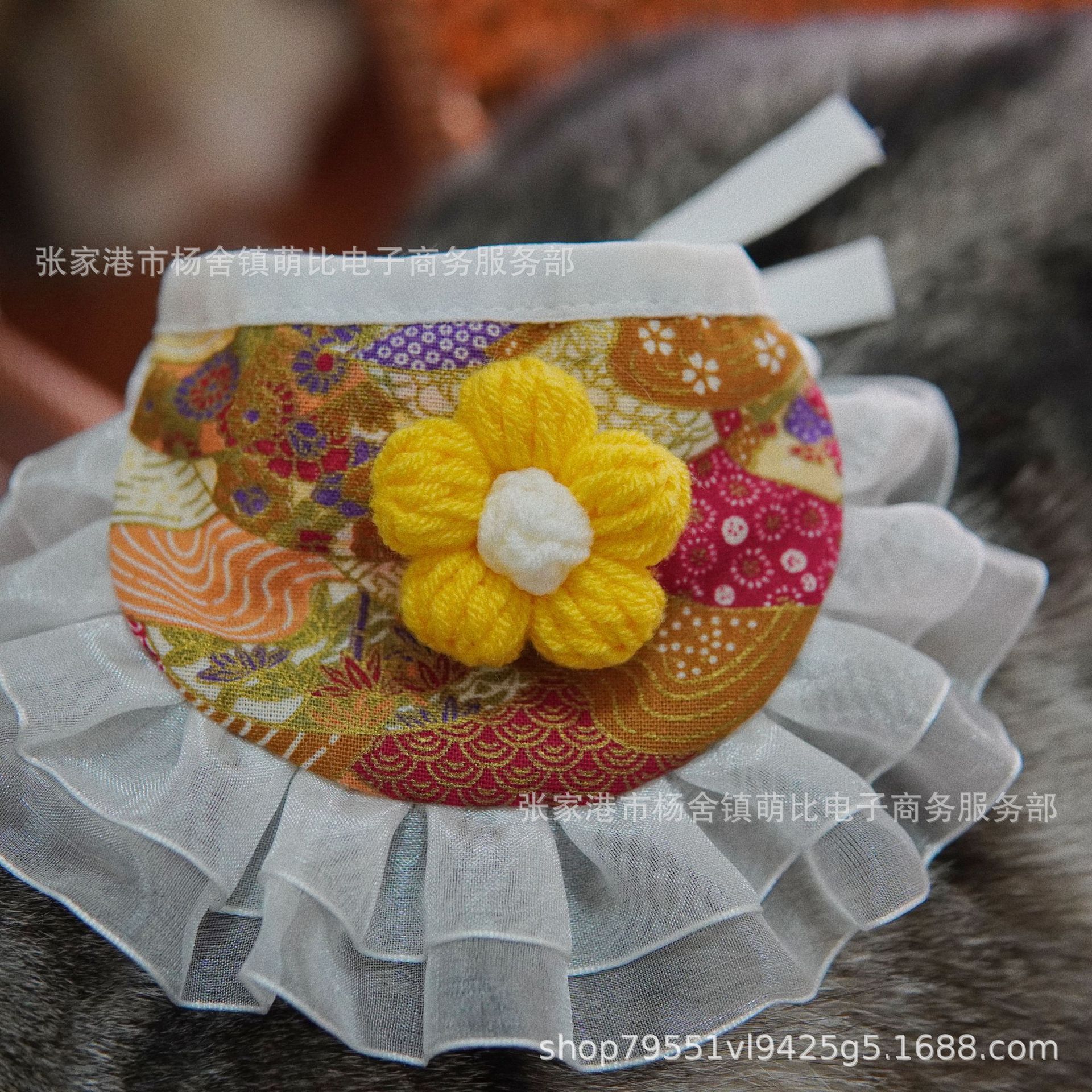 New Year Pet Collar Hand-Woven Scarf Tiger Year Auspicious Dog Cat Wool Ornament New Year Pet Collar Hand-Woven Scarf Tiger Year Auspicious Dog Cat Wool Ornament