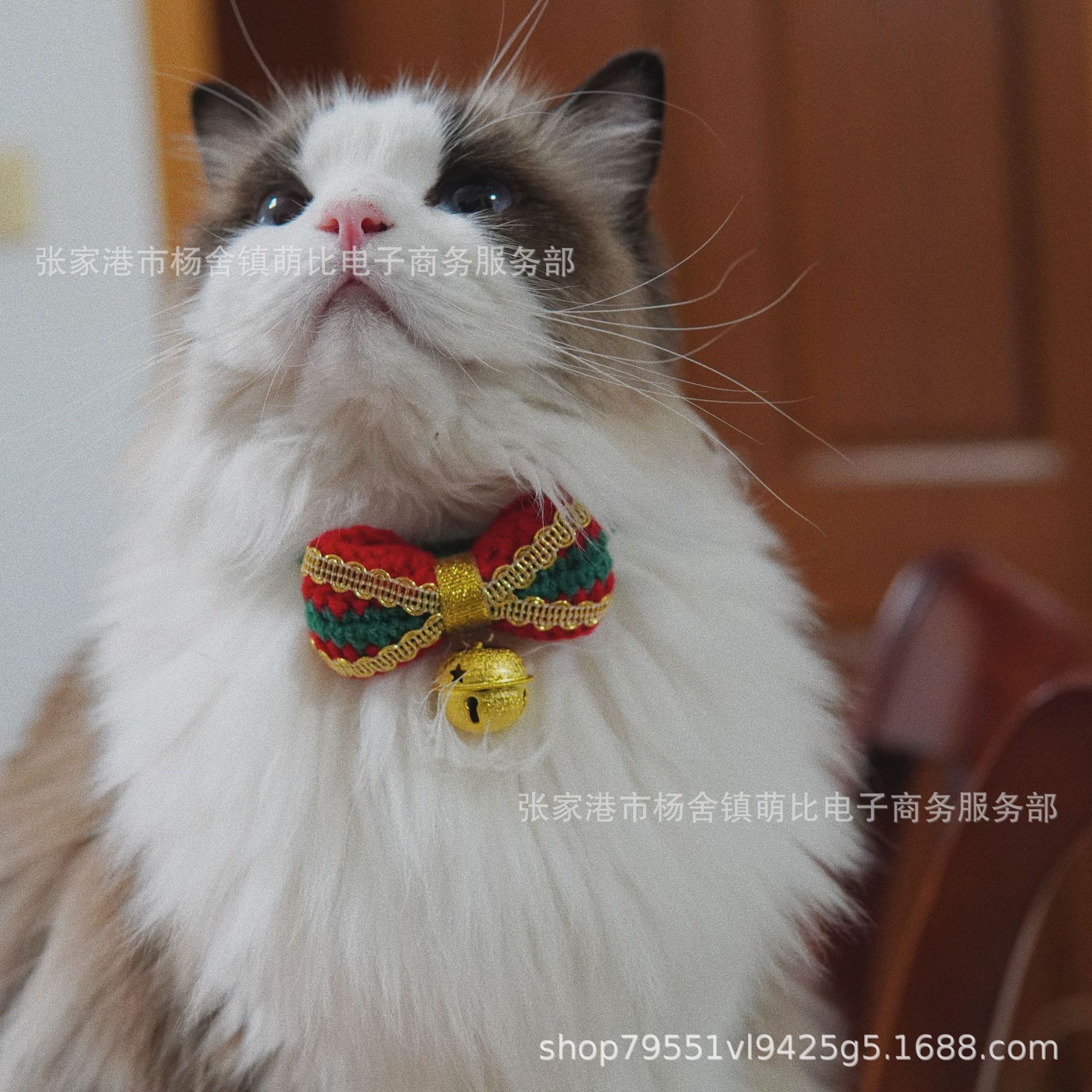 New Year Pet Collar Hand-Woven Scarf Tiger Year Auspicious Dog Cat Wool Ornament New Year Pet Collar Hand-Woven Scarf Tiger Year Auspicious Dog Cat Wool Ornament